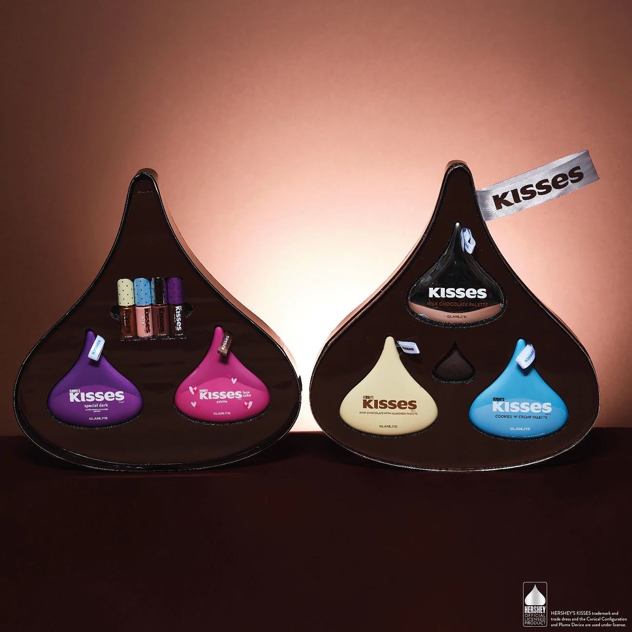 GLAMLITE, HERSHEYS KISSES X GLAMLITE PR BOX COLLECTION (LIMITED EDITION)