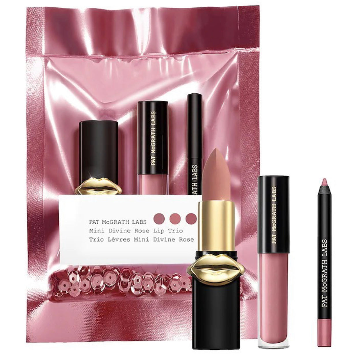 PAT MCGRATH LABS, MINI DIVINE ROSE SET TRIO