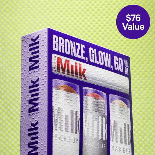 MILK MAKEUP Bronze, Glow, Go 3-Minute Face and Eye Set