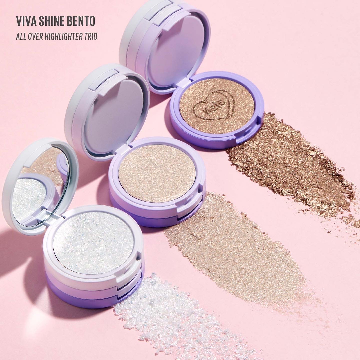 KAJA, VIVA SHINE BENTO ALL OVER HIGHLIGHTER TRIO