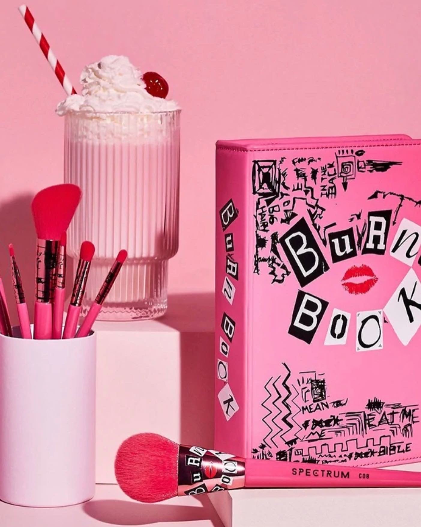 SPECTRUM, MEAN GIRLS BURN BOOK BAG AND BRUSHES BUNDLE