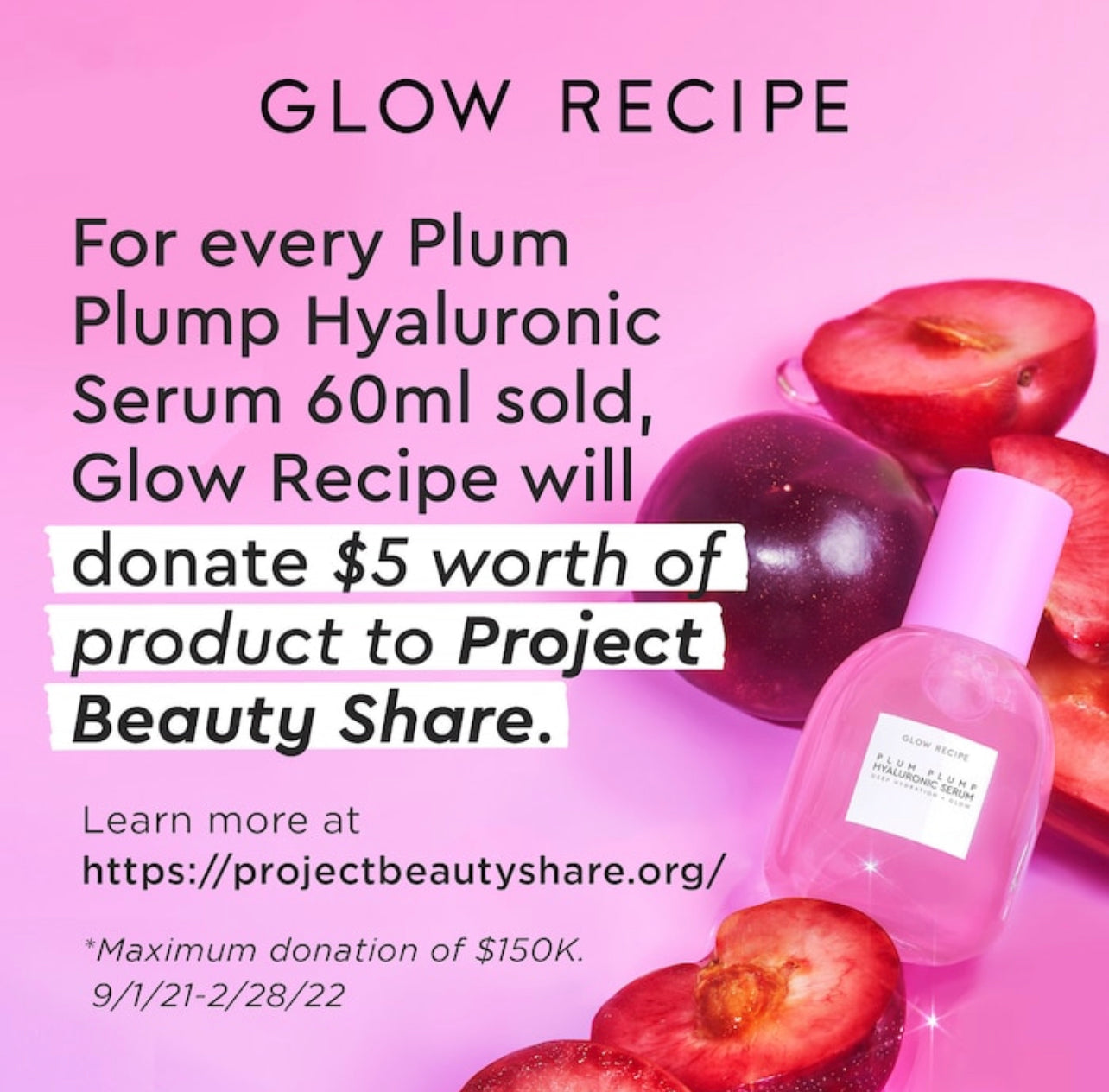 GLOW RECIPE, PLUM PLUMP HYALURONIC ACID SERIM
