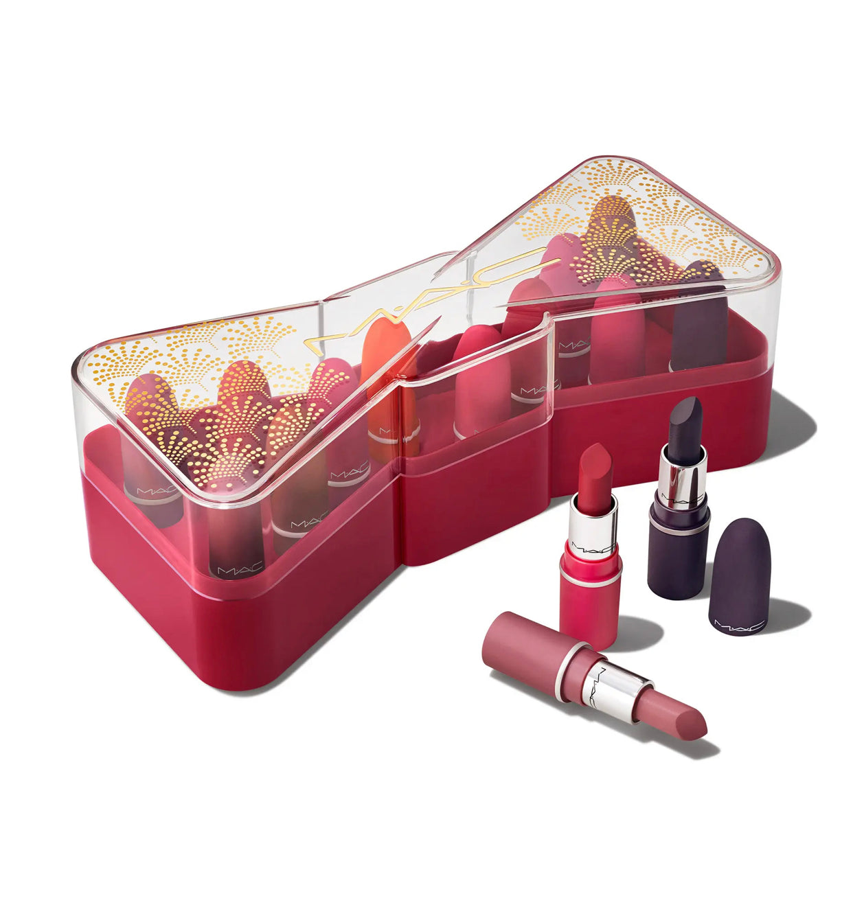 MAC COSMETICS Celebrate in Color Powder Kiss 12-Piece Lip Vault