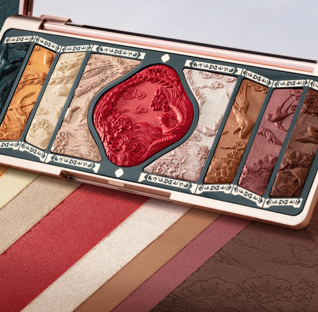 FLORASIS, FLORAL ENGRAVING PHOENIX MAKEUP PALETTE