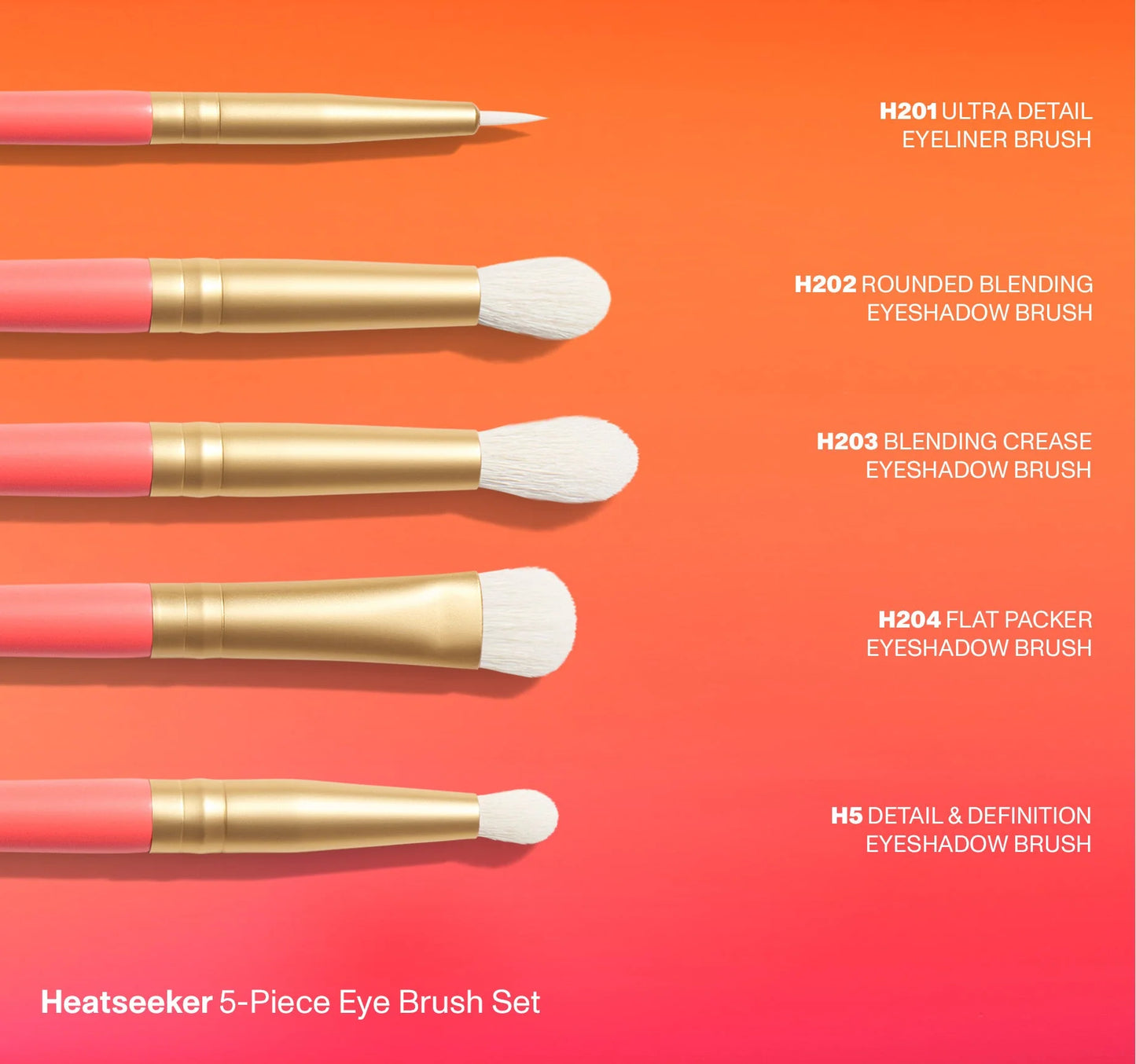 MORPHE HEATSEEKER 5-PIECE BRUSH SET