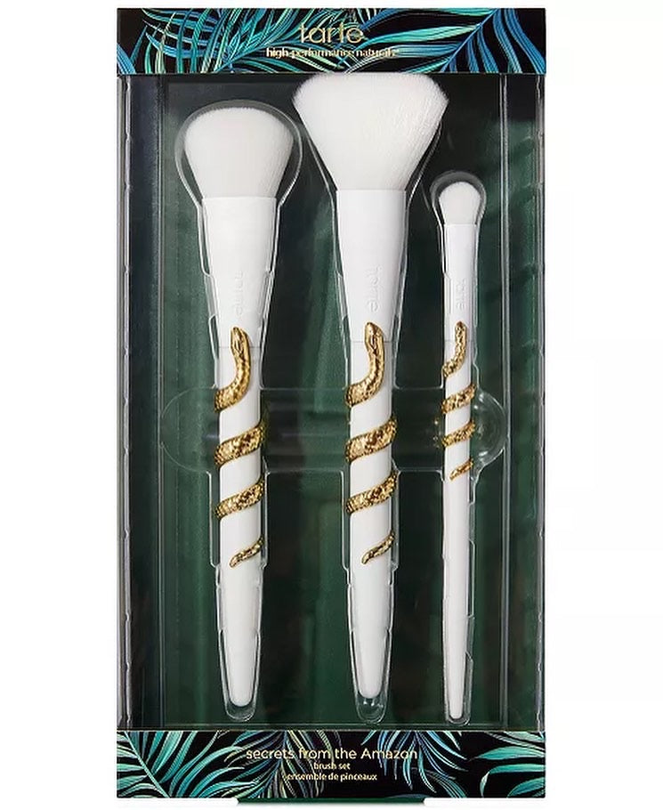 TARTE, 3pc SECRETS FROM DE AMAZON BRUSH SET