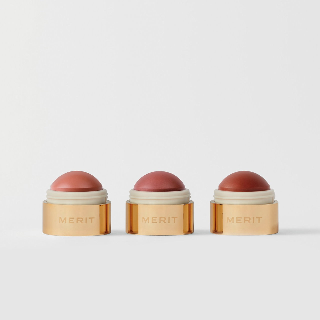 MERIT Mini Flush Balm Cream Blush Trio Set