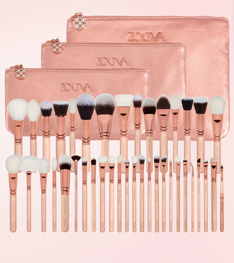 ZOEVA, MAKEUP ARTIST BRUSH SET ROSE GOLDEN VOL. 2