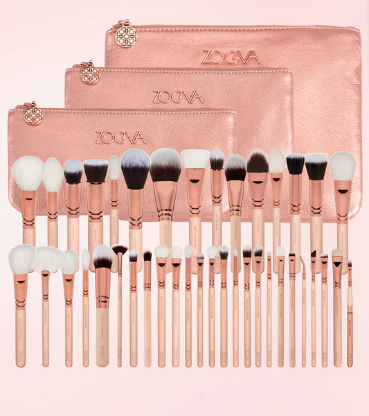 ZOEVA, MAKEUP ARTIST BRUSH SET ROSE GOLDEN VOL. 2