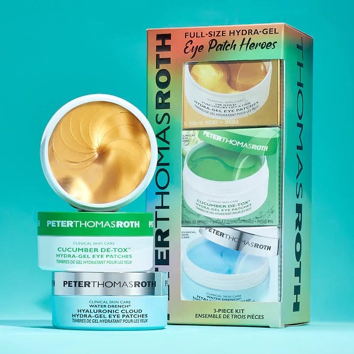 PETER THOMAS ROTH , FULL SIZE HYDRA GEL EYE PATCH HEROES 3 PIECE KIT