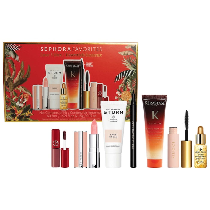 SEPHORA FAVORITES, LUXE VIBES LUXURY BEAUTY SAMPLER SET
