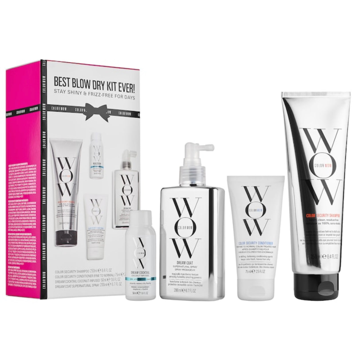 COLOR WOW, BEST BLOW DRY EVER STAY SHINY + FRIZZ FREE FOR DAYS