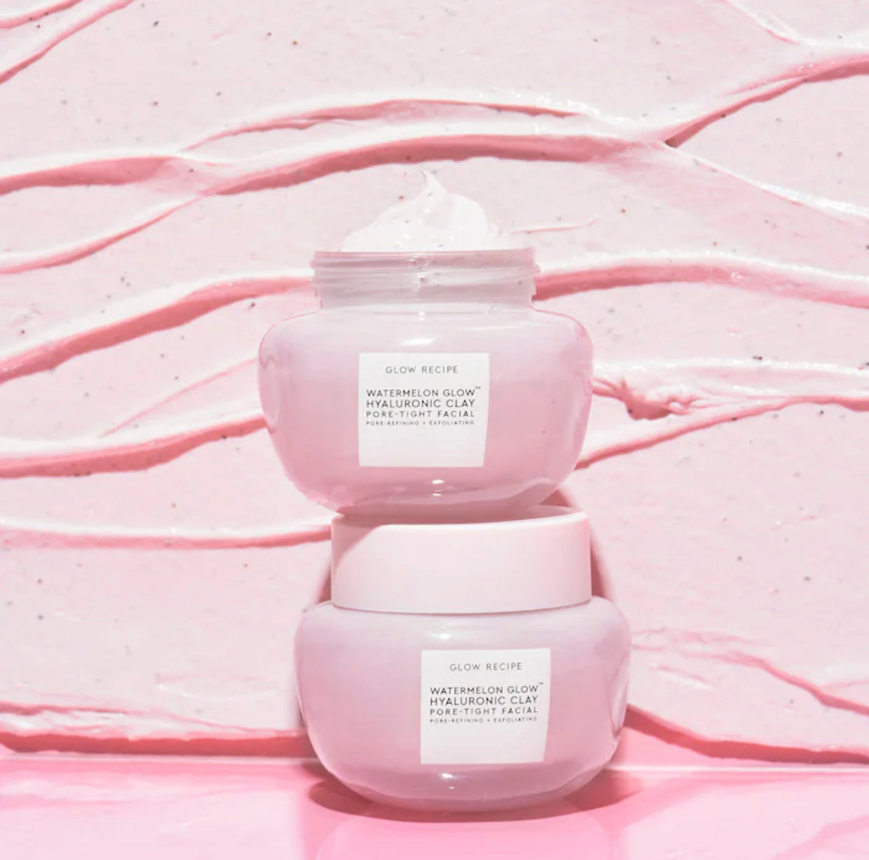 GLOW RECIPE, WATERMELON GLOW HYALURONIC CLAY PORE TIGHT FACIAL MASK