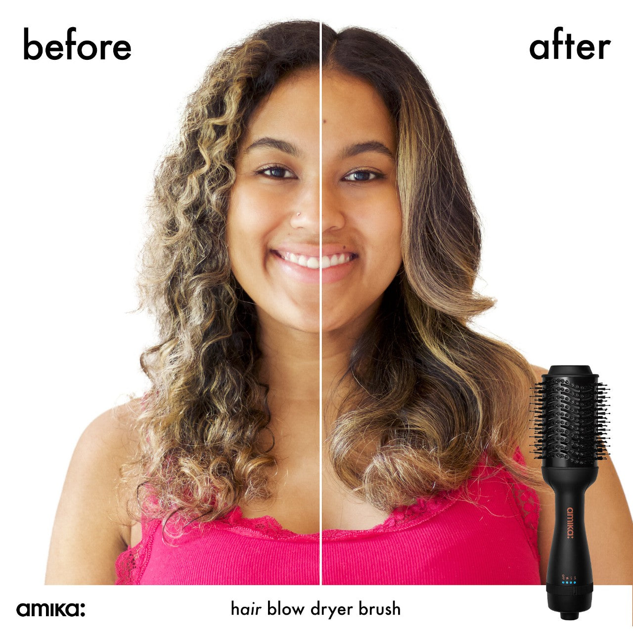 amika Start to Finish Blow Dryer Brush Hair Set