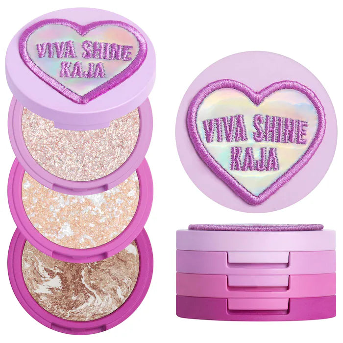 Kaja Viva Shine Bento Highlighter + Eyeshadow Palette
