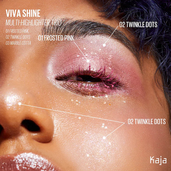 Kaja Viva Shine Bento Highlighter + Eyeshadow Palette