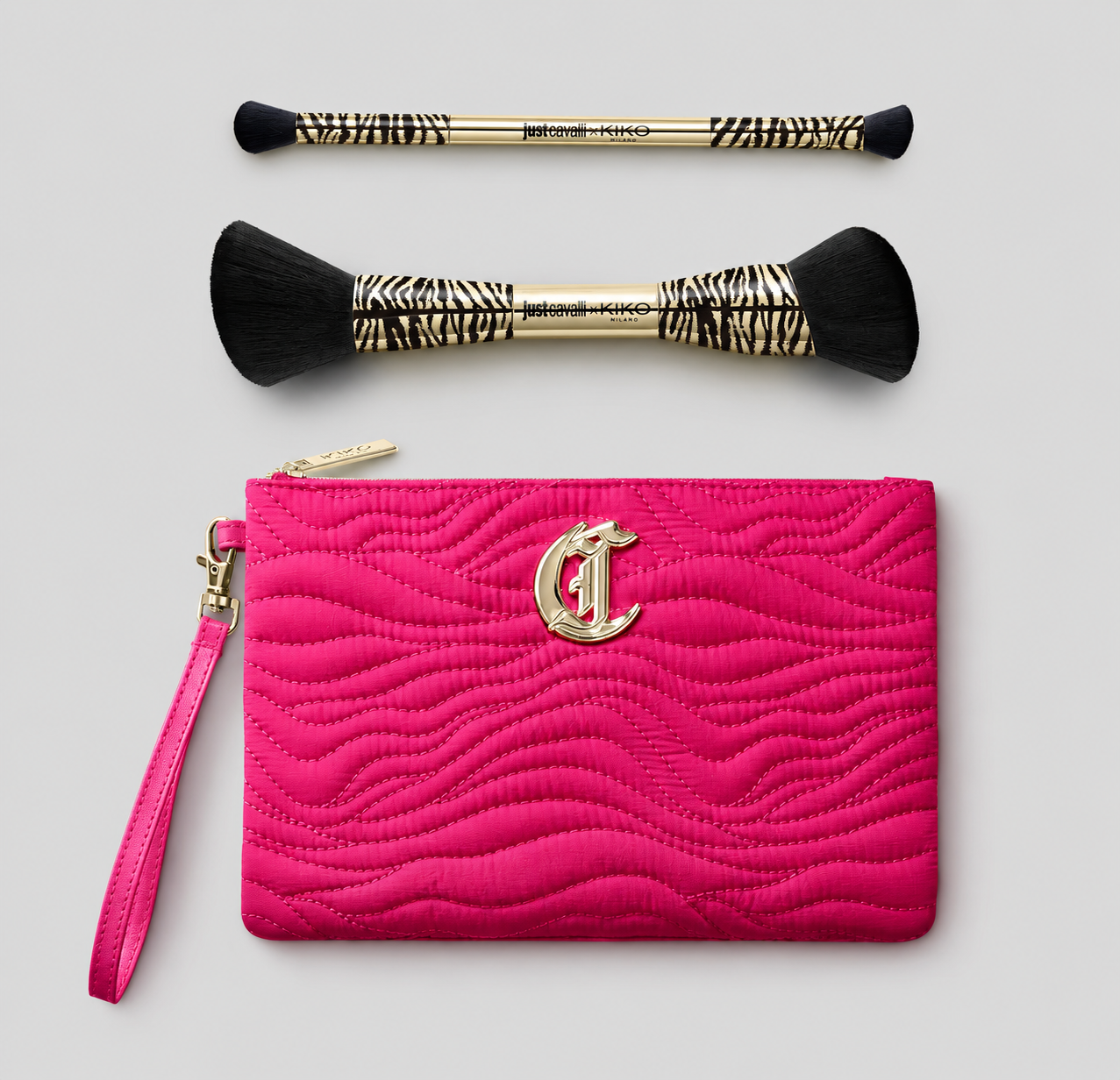 KIKO MILANO, Just Cavalli X Kiko Milano My Secret Desire Brush Set Set with beauty pouch and two brushes