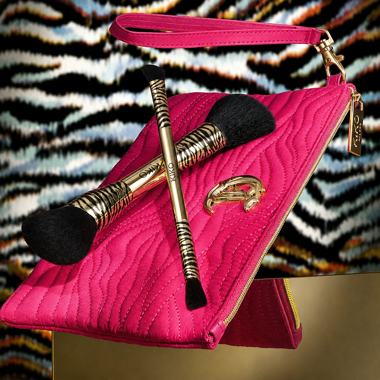 KIKO MILANO, Just Cavalli X Kiko Milano My Secret Desire Brush Set Set with beauty pouch and two brushes