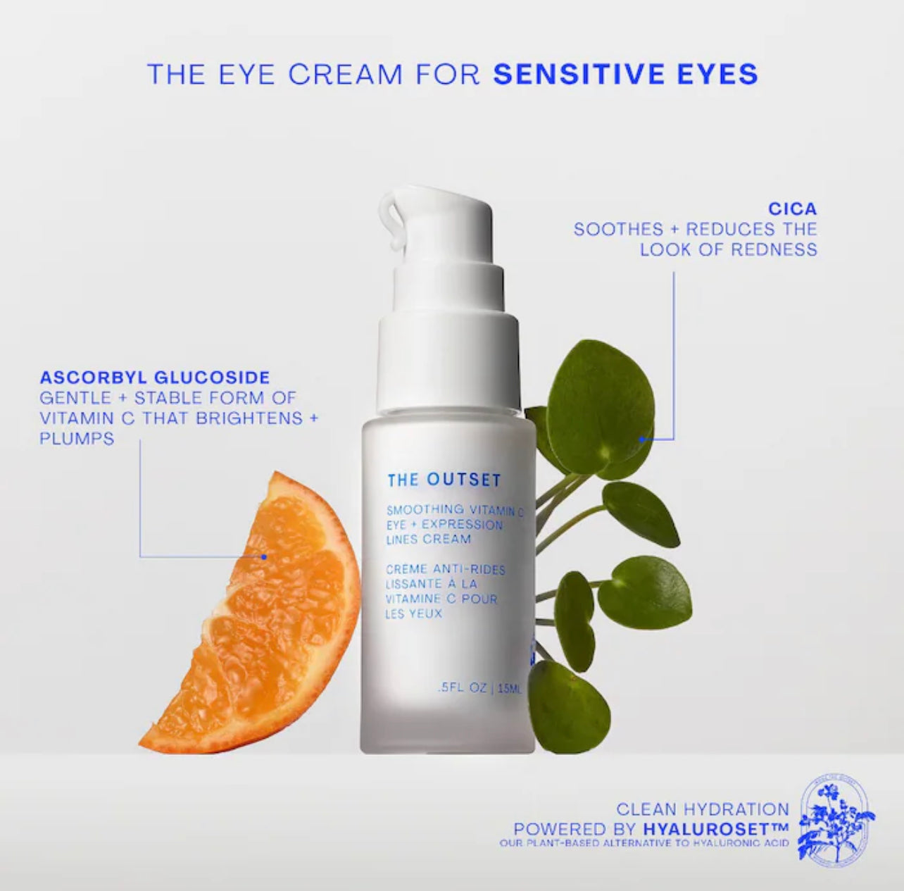 The Outset, Smoothing Vitamin C Eye + Expression Lines Cream