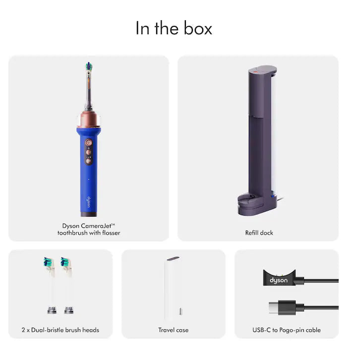 Dyson, CameraJet Electric Toothbrush and Precision Flosser for Plaque Removal