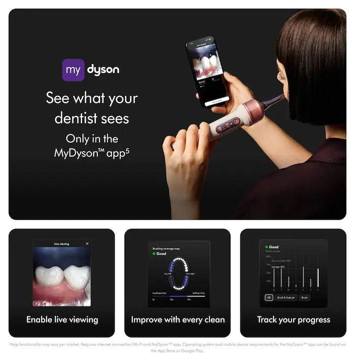 Dyson, CameraJet Electric Toothbrush and Precision Flosser for Plaque Removal