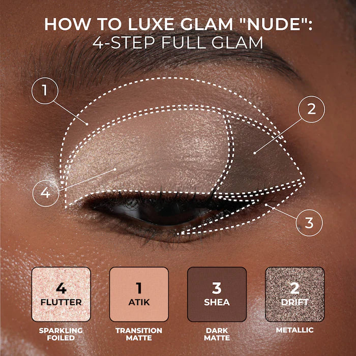 NATASHA DENONA, Luxe Glam Compact Quad Eyeshadow Palette