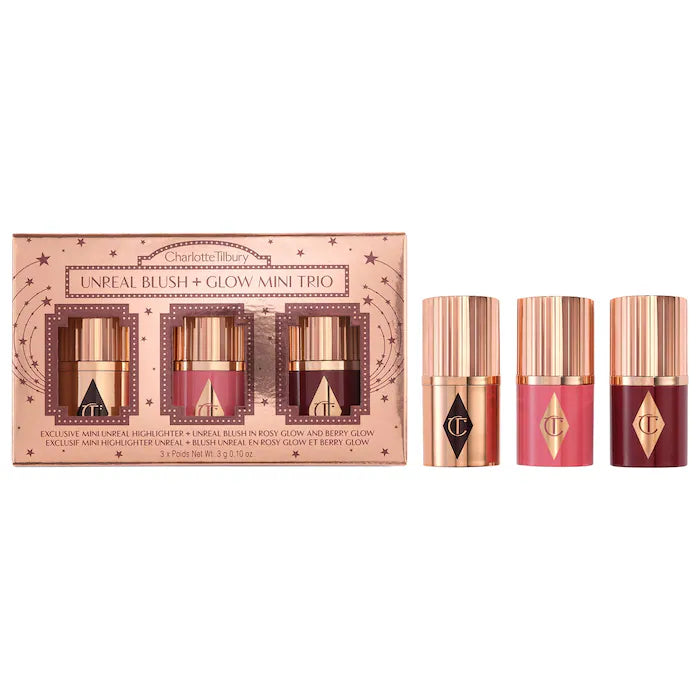 Charlotte Tilbury, Mini Unreal Blush + Glow Trio