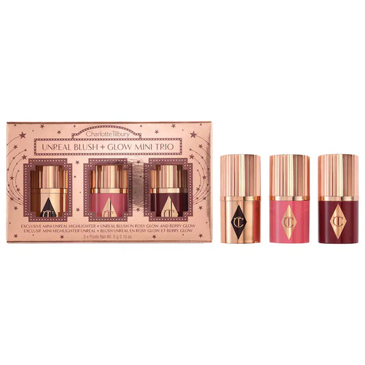 Charlotte Tilbury, Mini Unreal Blush + Glow Trio