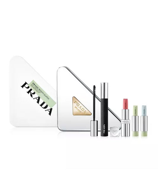 Prada Beauty PRADA 4-Pc. Beauty Triangle-Shaped Metallic Clutch Makeup Set