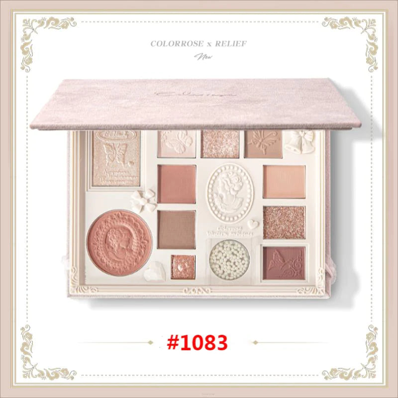 COLORROSE 12 Color Embossed Eyeshadow Palette