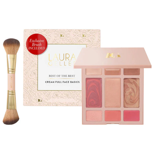 Laura Geller, The Best of the Best Cream Full Face Basics Dual-Ended Blush + Bronzer Brush