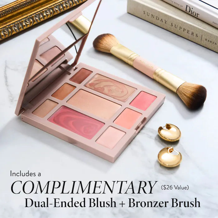 Laura Geller, The Best of the Best Cream Full Face Basics Dual-Ended Blush + Bronzer Brush