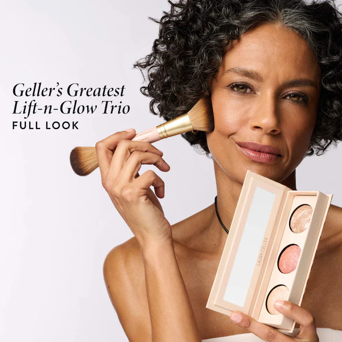 Laura Geller, Geller’s Greatest Lift-n-Glow Face Palette &amp; Dual-Ended Blush + Bronzer Brush