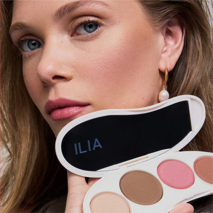 ILIA The Ethereal Baked Face Palette - Long-Wear Bronzer, Highlighter & Blush