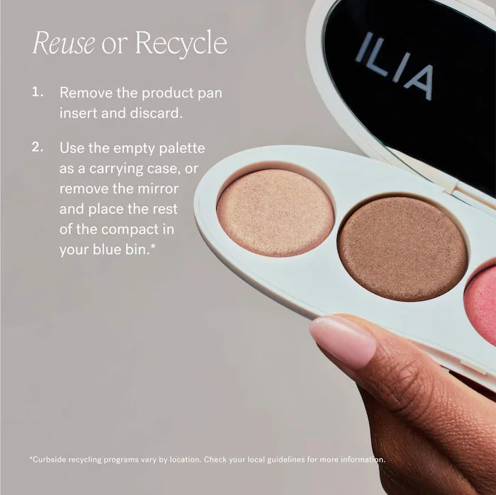 ILIA The Ethereal Baked Face Palette - Long-Wear Bronzer, Highlighter & Blush