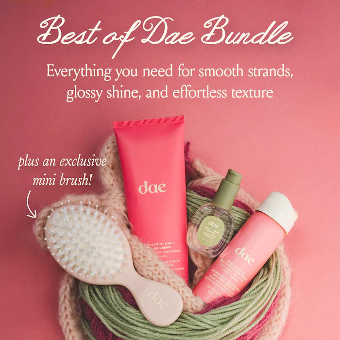 dae, Cactus Fruit 3-in-1 Styling Cream, Mini Fairy Blaster + Prickly Pear Oil Set