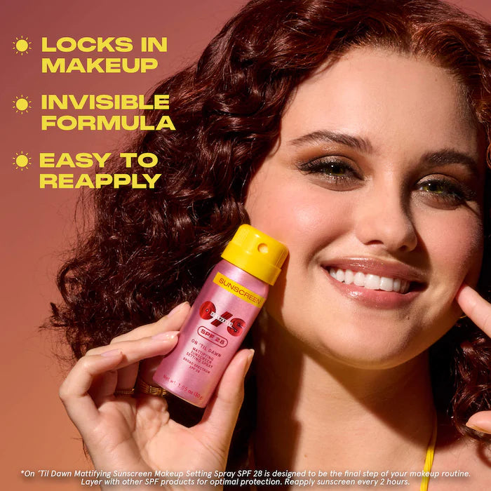 ONE/SIZE by Patrick Starrr, On ‘Til Dawn Mattifying Sunscreen Makeup Setting Spray SPF 28