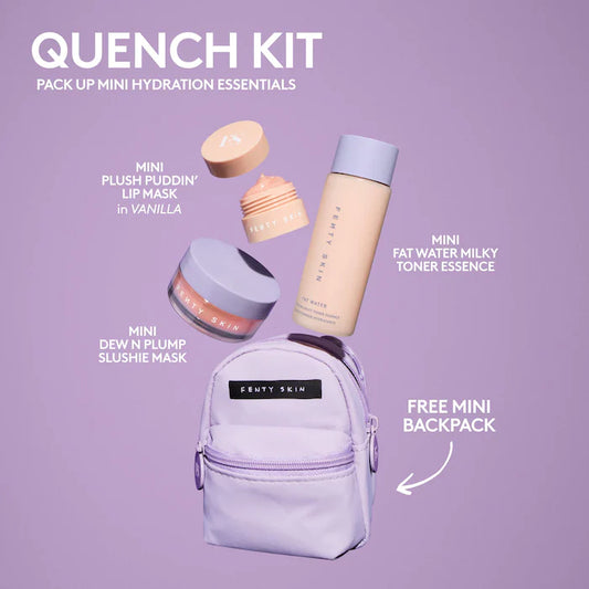 Fenty Beauty by Rihanna, Quench Kit Mini 3-Piece Hydrating Skincare Set + Bag