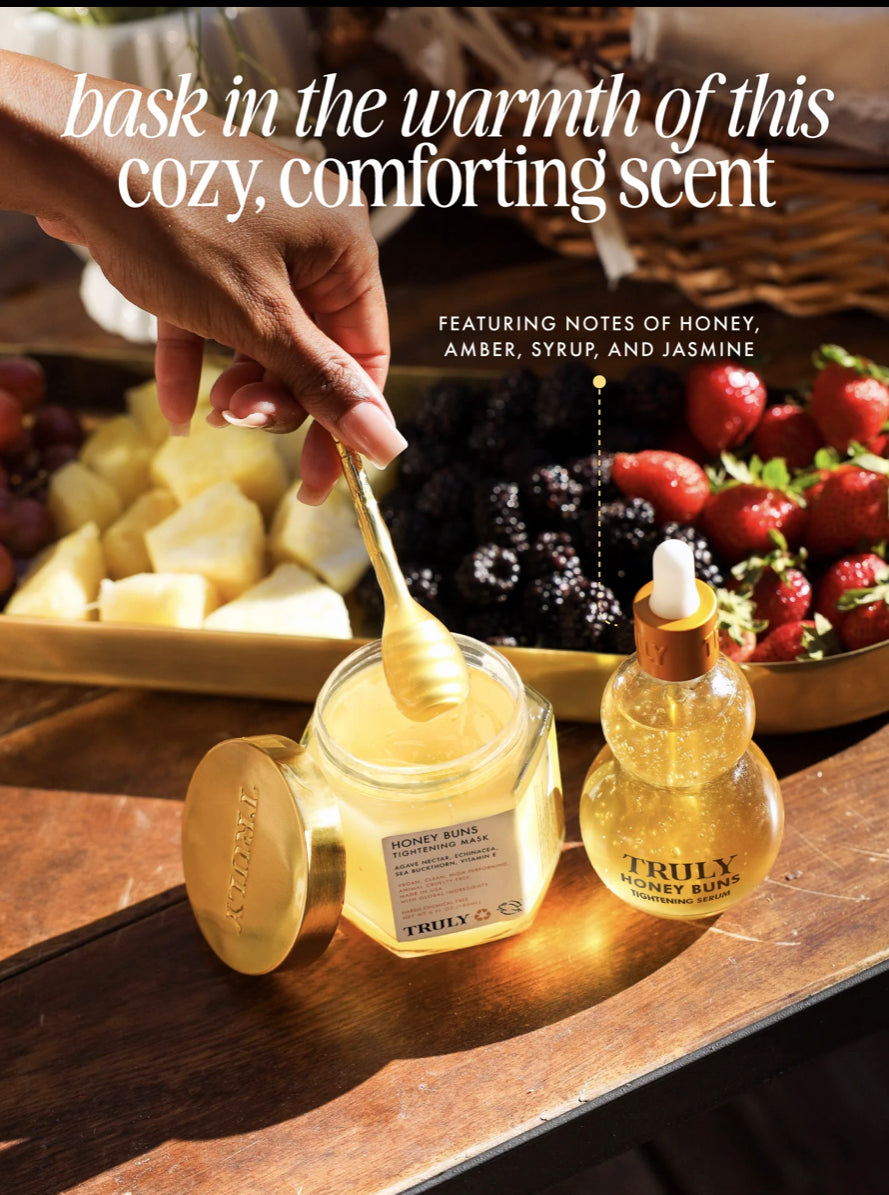 TRULY BEAUTY, Honey Buns Tightening Mask and Serum Set, Agave-Powered Body Care