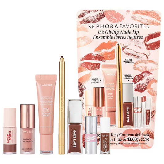 Sephora Favorites, It’s Giving Nude Lip Makeup Value Set