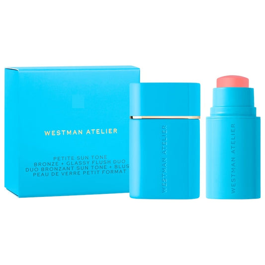 Westman Atelier, Mini Sun Tone Bronze + pH Glassy Blush Duo Gift Set