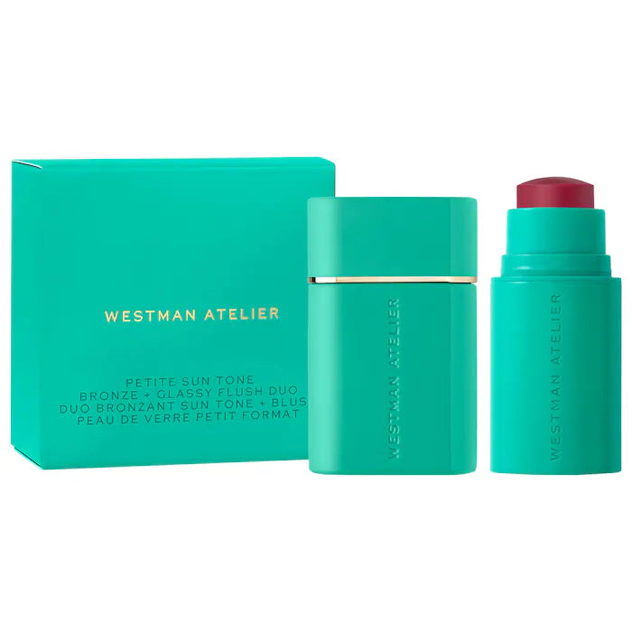 Westman Atelier, Mini Sun Tone Bronze + pH Glassy Blush Duo Gift Set