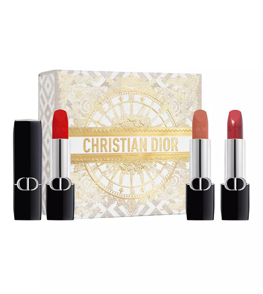 Dior Rouge Dior 3-Piece Minature Lipstick Set, Edición limitada