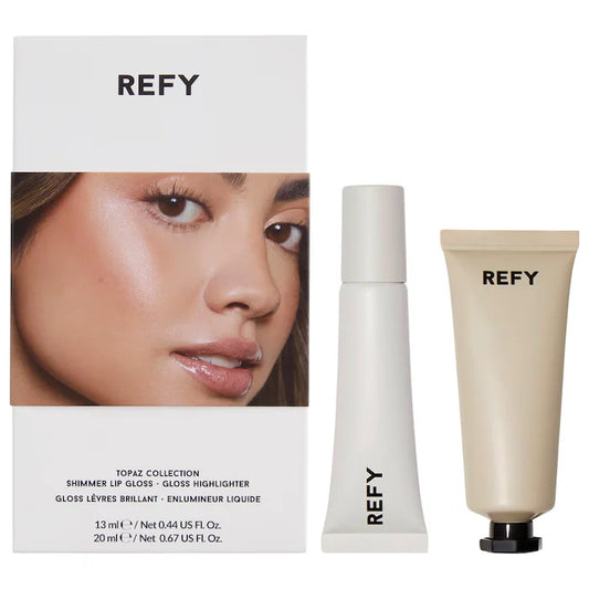 REFY, Topaz Collection: Shimmer Lip Gloss & Liquid Highlighter Set