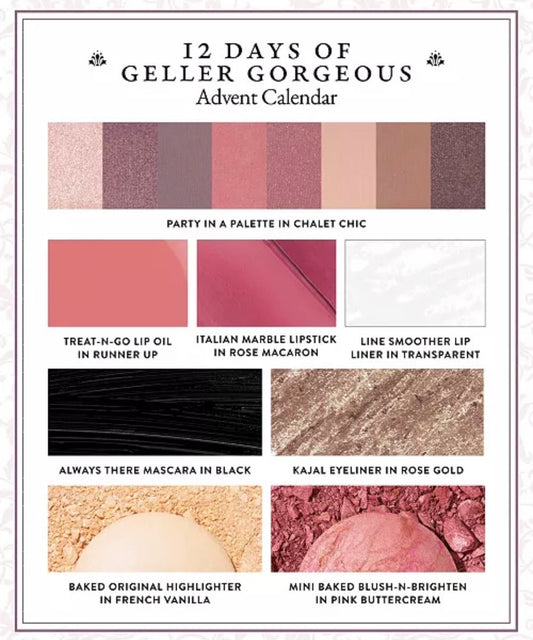 Laura Geller Beauty 12-Piece Geller Gorgeous Advent Calendar Set