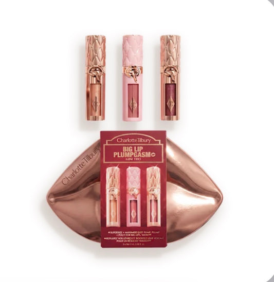 CHARLOTTE TILBURY, BIG LIP PLUMPGASM MINI TRIO MINI LIP KIT