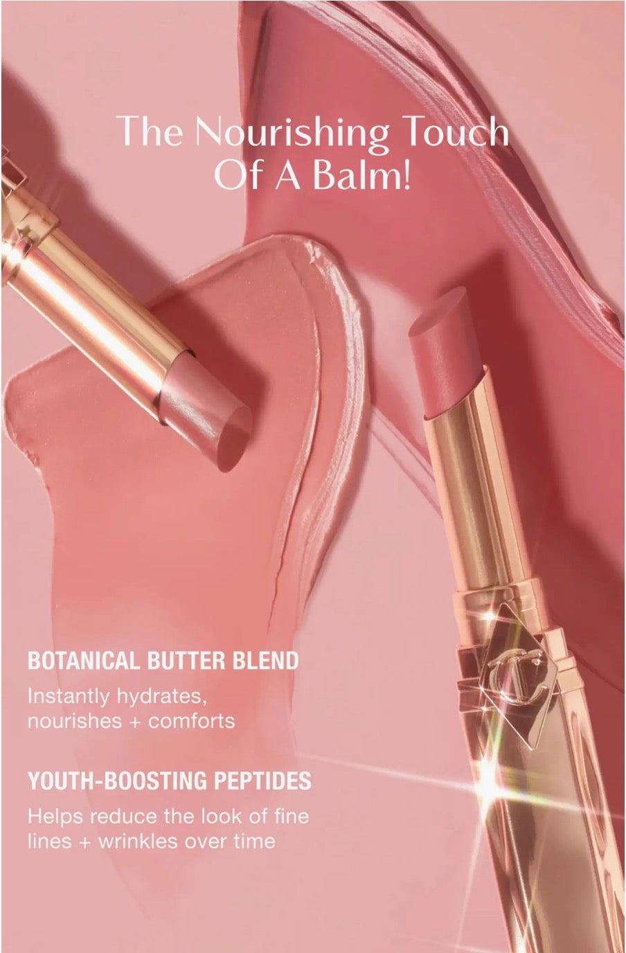 CHARLOTTE TILBURY, Pillow Talk Long Lasting Blush Balm Sheer Lip Tint