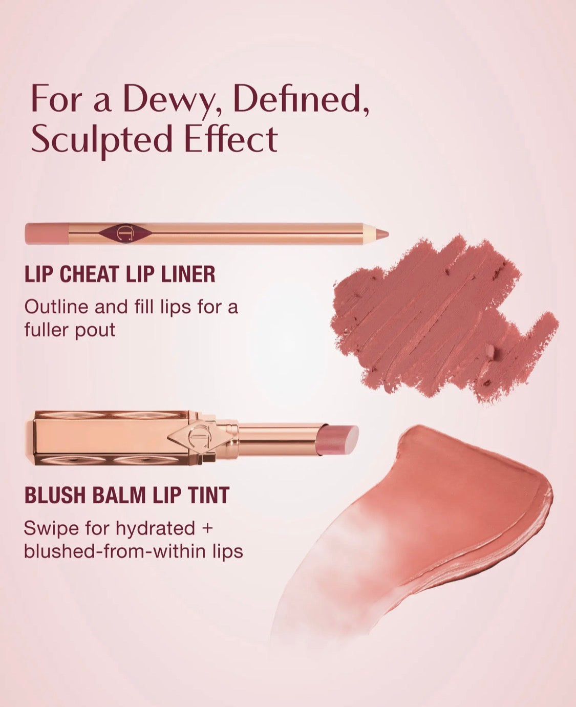 CHARLOTTE TILBURY, Pillow Talk Long Lasting Blush Balm Sheer Lip Tint