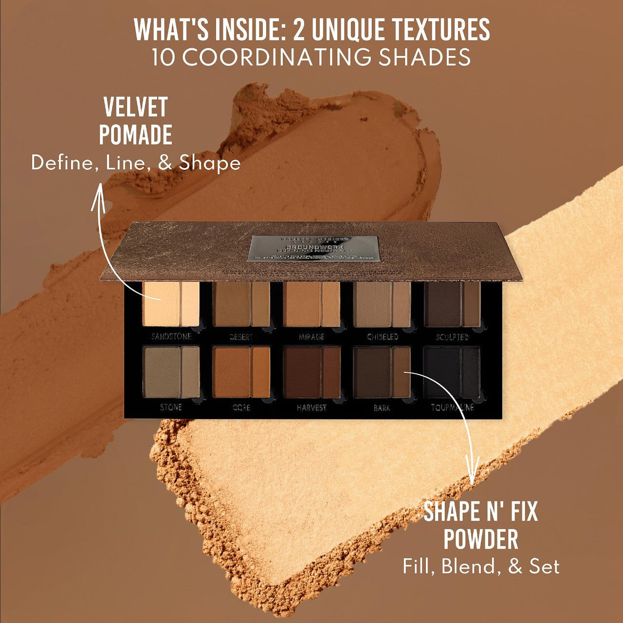 Danessa Myricks Beauty, Defining Neutrals - Palette For Eyes, Brows, Face & Lips