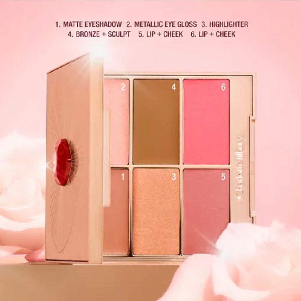 Charlotte Tilbury Love at First Swipe Multi Glow Face Palette
